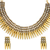 Traditional Gold Bohemian Gypsy Jewellery Necklace Set with Earrings for Women (SJN_189)