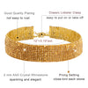 Crystal and AD Gold Plated Western Style Cocktail Choker Necklace for women (SJN_195_G)