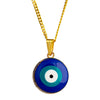 Gold Plated Blue Enamel Evil Eye Charm Pendant Necklace for Girls, Teens & Women (SJN_198)