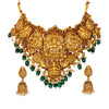 Gold Plated Traditional Indian Kundan,CZ, AD,Studded Choker Jewellery/Jewelry Necklace Set For Women (SJN_213)