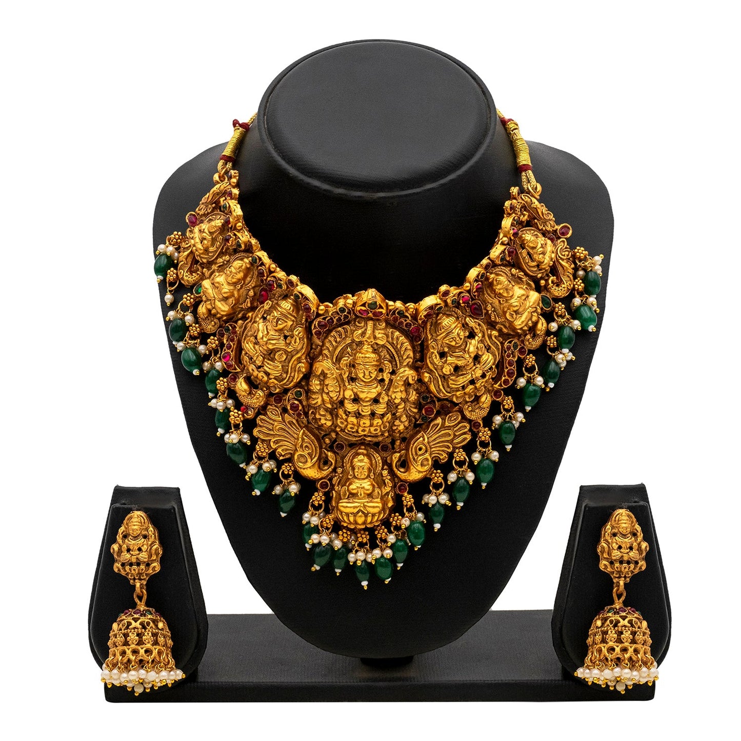 Gold Plated Traditional Indian Kundan,CZ, AD,Studded Choker Jewellery/Jewelry Necklace Set For Women (SJN_213)