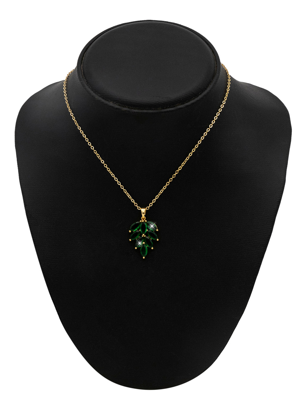 Dark green crystal necklace – LoveYourBling