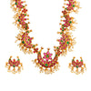 Traditional Antique Gold Plated Temple Jewellery Traditional Long Bridal Jewellery Necklace Set for Women SJN_41_L
