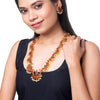 Traditional Antique Gold Plated Temple Jewellery Traditional Long Bridal Jewellery Necklace Set for Women SJN_41_L