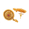 Designer Antique Gold Plated Stylish Traditional Ethnic Thushi Choker Necklace Jewellery Set for Women SJN_44