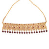 Shining Jewel Gold Plated Kundan Pearl Choker Bridal Necklace Combo Jewellery Set With Tikka and Earrings for Women (SJN_56_M)