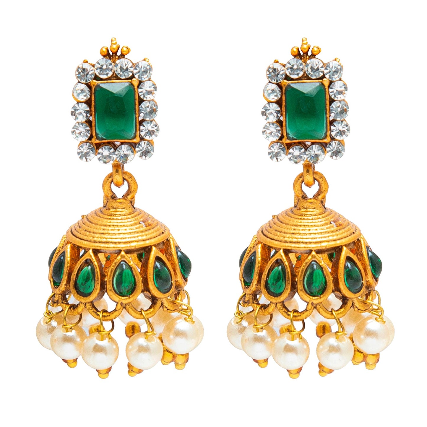 Shining Jewel Designer Gold Plated Godess Lakshmi Temple Jewellery Choker Necklace With Matching Earring For Women (SJN_69_G)