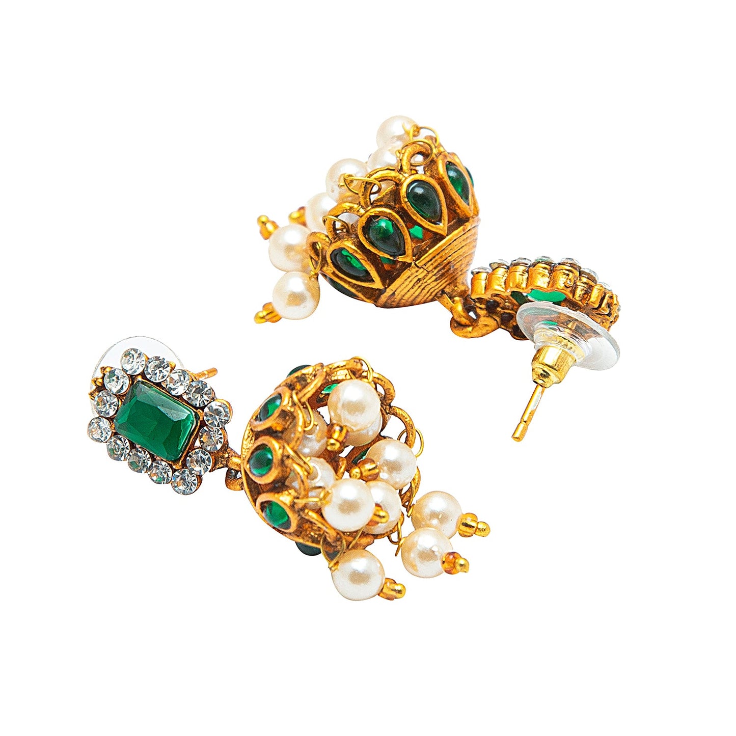 Shining Jewel Designer Gold Plated Godess Lakshmi Temple Jewellery Choker Necklace With Matching Earring For Women (SJN_69_G)