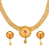 Shining Jewel Traditional Indian Antique Gold Jewellery Necklace Set with Earrings for Women & Girls (SJN_74)