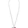 Shining Jewel Silver Rhodium Plated Heart Love Locket Pendant Valantine Gift Nekclace for Women (SJN_84_P)