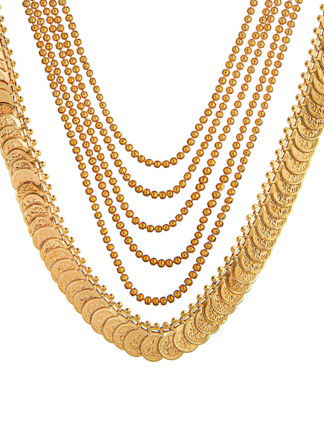 Gold Plated Long Necklace Set for Women