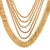 Shining Jewel Handcrafted Gold Plated MultiLayer Temple Coin Long Necklace Bridal Dulhan Necklace For Women (SJN_97)
