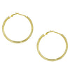Austrian Crystal and CZ Gold Plated Hoop Earrings for Women (SJ_1098)