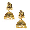 18K Traditional Antique Gold Oxidised Jhumkas for Women (SJ_1103)