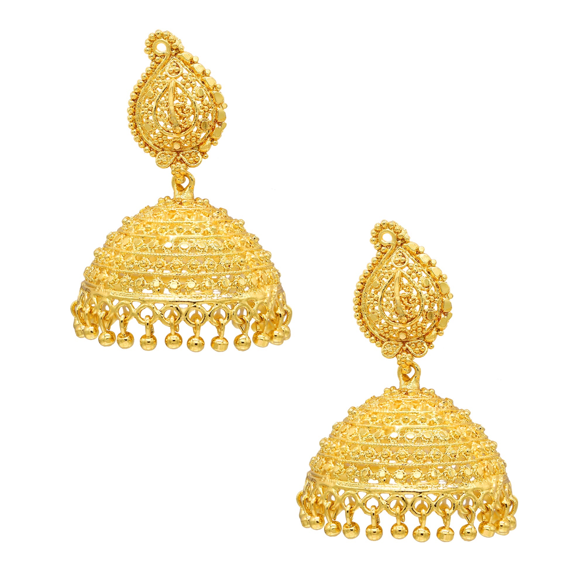 Latest gold earrings / gold big earrings | Earrings collection, Big earrings,  Long gold earrings