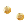 22K Lakshmi Coin Gold Stud Earrings For Women (SJ_1152)