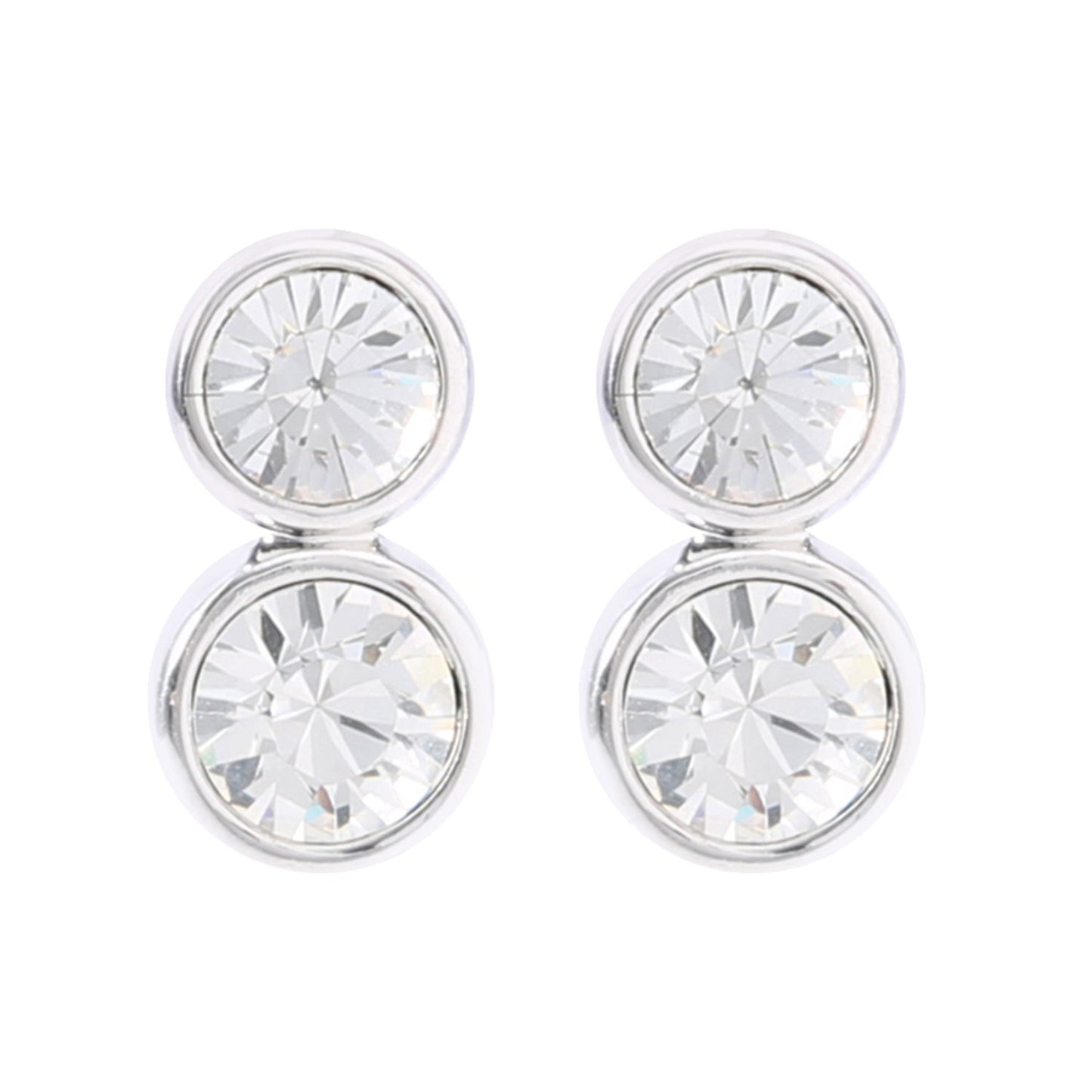 Double Solitaire Rhodium Tops (SJ_117)