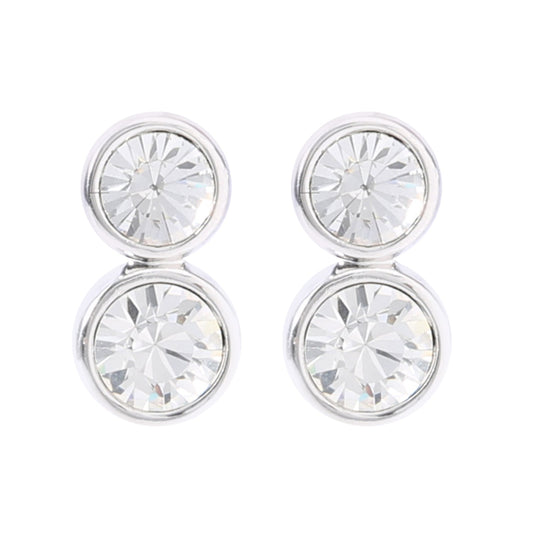 Double Solitaire Rhodium Tops (SJ_117)