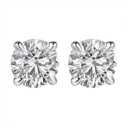 Rhodium Solitaire Studs (SJ_118)