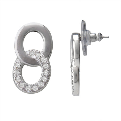 Rhodium Horseshoe Studs (SJ_121)