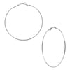 Fine Silver Plated Big Size Partywear and Stylish Hoop Earrings For Girls and Women  (SJ_1308)