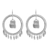 Oxidised Black Silver Multilayered Stylish Hoop and Jhumka Bali Earring for Girls and Women (SJ_1405)