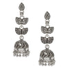 925 Antique Silver Stylish Oxidised Jhumki Earings for Women (SJ_1467)
