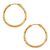 24K Traditional Gold Bali Hoop Earrings For Women and Girls (SJ_1483)