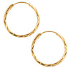 Gold Bali Hoop Earrings for Women (SJ_1484)
