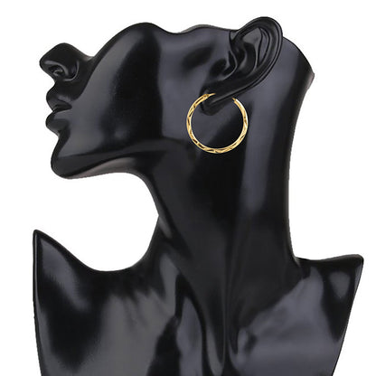 Gold Bali Hoop Earrings for Women (SJ_1484)