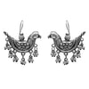 Antique Silver Oxidised Stylish Designer Pigeon Drop Earrings for Women (SJ_1569)