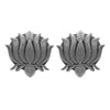 Antique Silver Oxidised Stylish Designer Lotus Kamal Earrings for Women (SJ_1571)