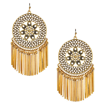 Shining Jewel Antique Gold Stylish Designer Afghani Chandbali Earrings for Women (SJ_1575)