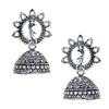 Antique Silver Oxidised Stylsh Designer Jhumki Earrings for Women (SJ_1583)