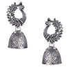 Antique Silver Oxidised Stylsh Designer Jhumki Earrings for Women (SJ_1585)