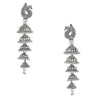 925 Silver Antque Bollywood  Designer Enthnic Four Layer Jhumka Earrings for Women (SJ_1632)