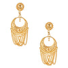 24K Gold Plated Traditional Chandelier Chandbali Gold Earrings for Women (SJ_1637)
