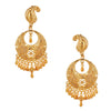 24K Gold Plated Traditional Chandelier Chandbali Gold Earrings for Women (SJ_1640)