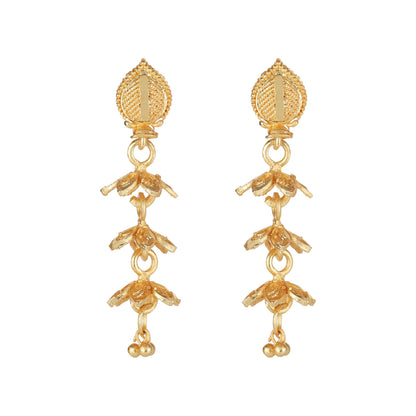 Small Size  Daily wear Traditional Layered Gold Plated Jhumka Earrings for Women & Girls (SJ_1651)