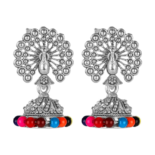 Shining Jewel Small Size Daily wear Traditional Layered Gold Plated Jhumka Earrings for Women & Girls (SJ_1664)