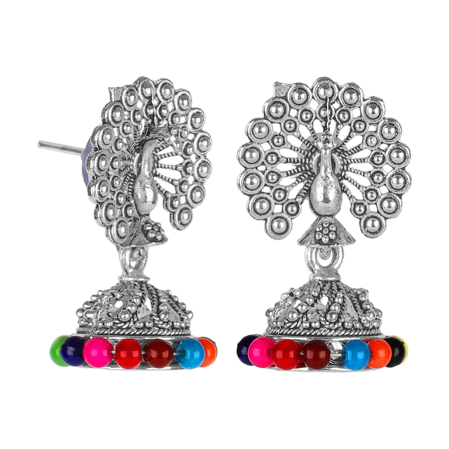 Shining Jewel Small Size Daily wear Traditional Layered Gold Plated Jhumka Earrings for Women & Girls (SJ_1664)