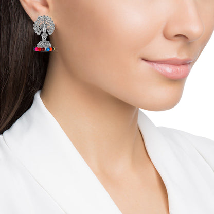 Shining Jewel Small Size Daily wear Traditional Layered Gold Plated Jhumka Earrings for Women & Girls (SJ_1664)