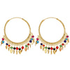 24k Gold Plated Fashion Designer Traditional Bali Earring with Pearls and Hangings for Women (SJ_1695)