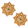 18K Gold Plated Pure Copper Kundan, LCT, Pearls and CZ studded Traditonal Ethnic Stud Eaarrings for Women (SJ_1719)