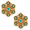 18K Gold Plated Pure Copper Kundan, LCT, Pearls and CZ studded Traditonal Ethnic Stud Eaarrings for Women (SJ_1721)