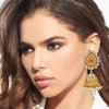 Handcrafted 18K Antique Gold Plated Pure Copper Jewellery Jhumki Earrings For Women (SJ_1733)
