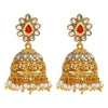 Handcrafted 18K Antique Gold Plated Pure Copper Jewellery Jhumki Earrings For Women (SJ_1734)