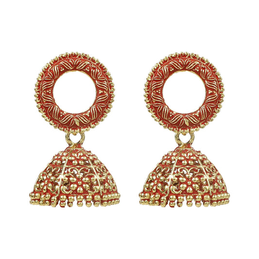 Antique Designer and Stylish Antique Gold Oxidised Jhumka Earrings for Women (SJ_1749_R)