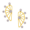Traditional Star Oval Gold Earring (SJ_176)