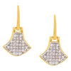 Traditional Gold White Diamond Earring (SJ_181)
